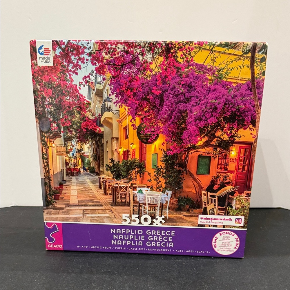 Ceaco 550-Piece Around the World Nafplio Greece Jigsaw Puzzle SALE🔴3/$25!
